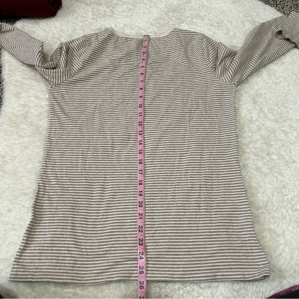Duluth trading co large striped long sleeved tee - Picture 3 of 8